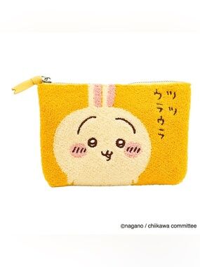 BNWT Japan Chiikawa Usagi Sagara Embroidered 3-Pocket Pouch